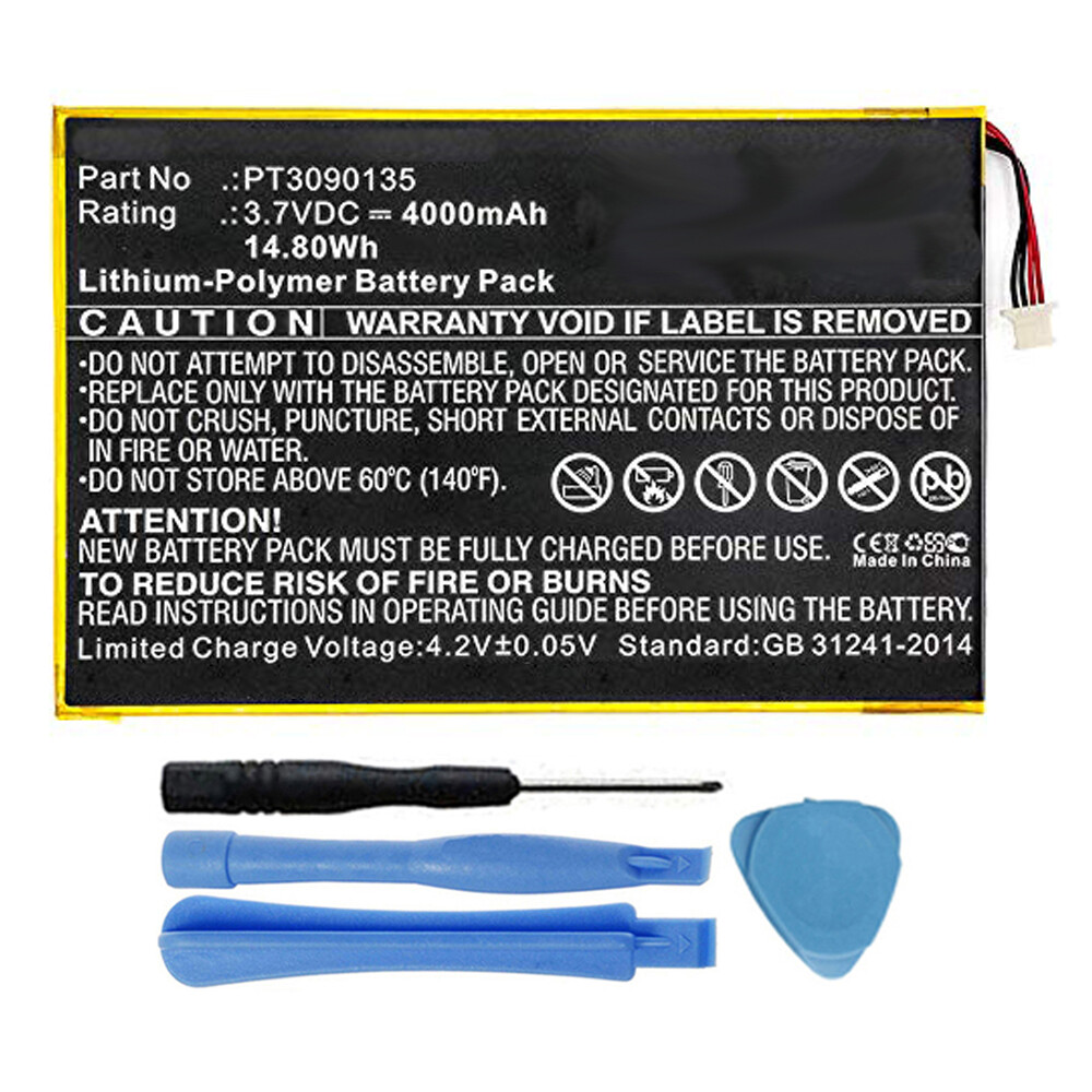 PT3090135 Battery for RCA Galileo Pro 11.5 RCT6513W87, Viking Pro 10 RCT6303W87