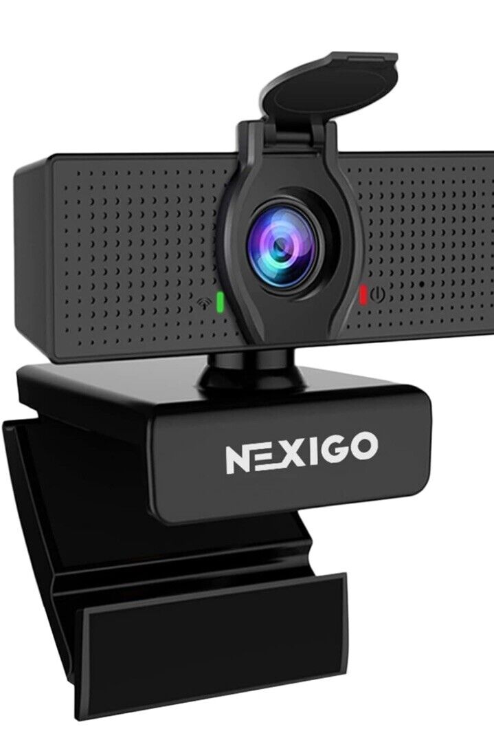 NexiGo N60 1080P Webcam with Microphone, Adjustable FOV, Zoom, Software Control 
