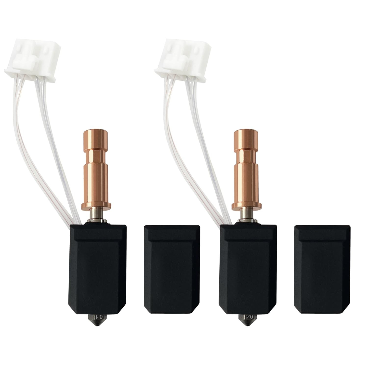 2PK 0.4MM Kobra S1 Combo Hotend with 200K Ceramic Heating Rod for Anycubic