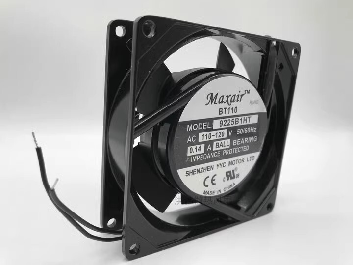 Maxair BT110 9225B1HT AC110-120V 0.14A 92*25MM Axial Cooling Fan