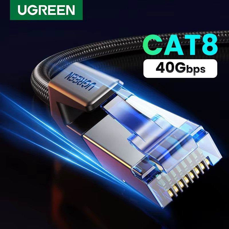 UGREEN CAT 8 Ethernet Cable High Speed Braided 40Gbps 2000MHz Network Lan Cord R