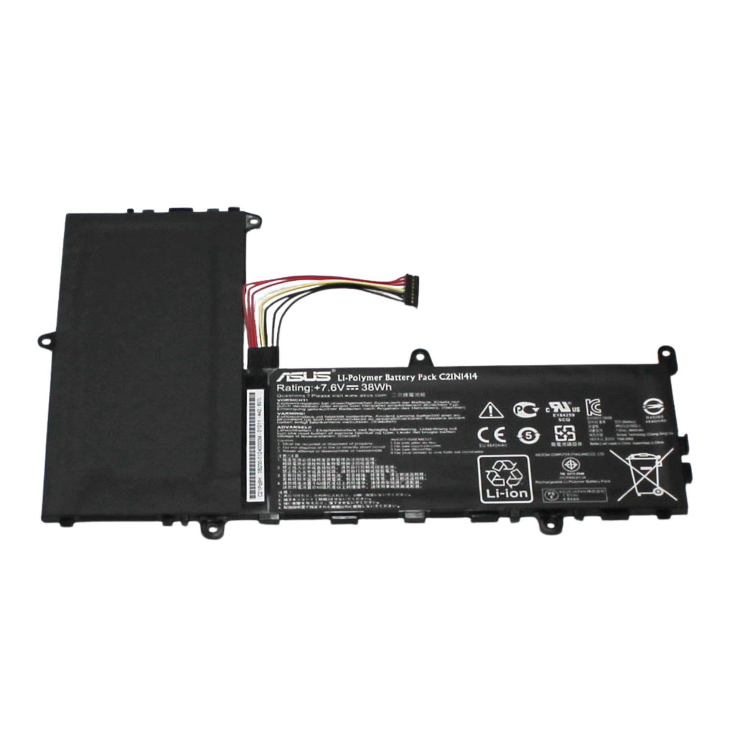 0B200-01240000M Asus Battery 7.6V 38Wh 4.84Ah Lg Poly C21N1414 "GRADE A"