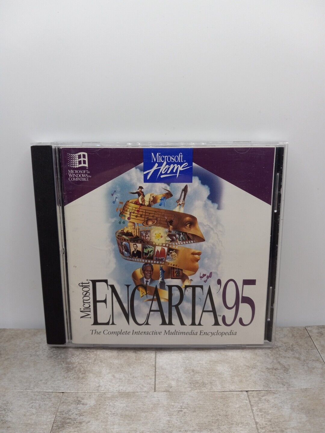Microsoft Home Encarta 95 Complete Interactive Multimedia Encyclopedia PC