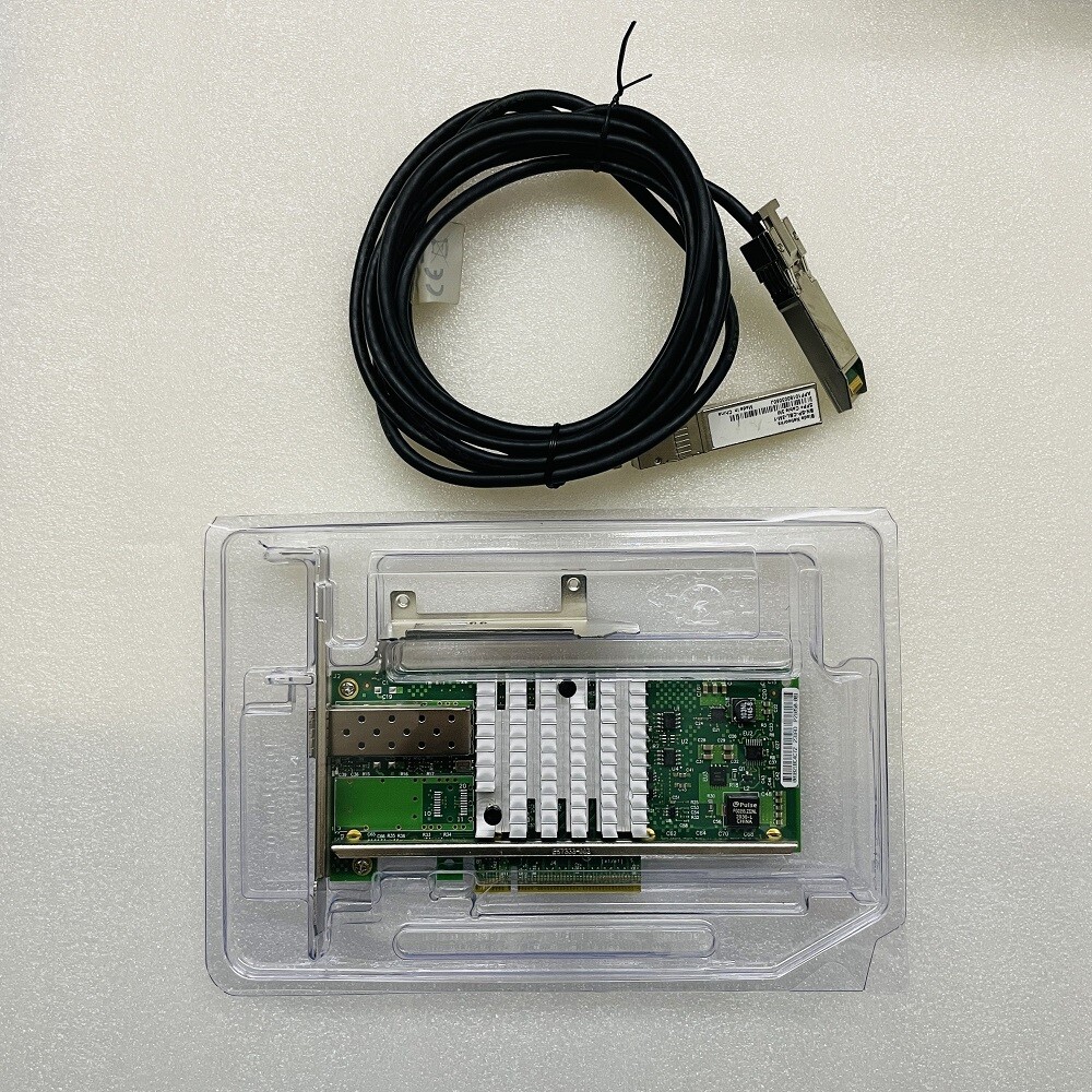 New INTEL 82599ES X520-DA1 Ethernet Converged Network Card & 1M 10GB SFP+ Cable
