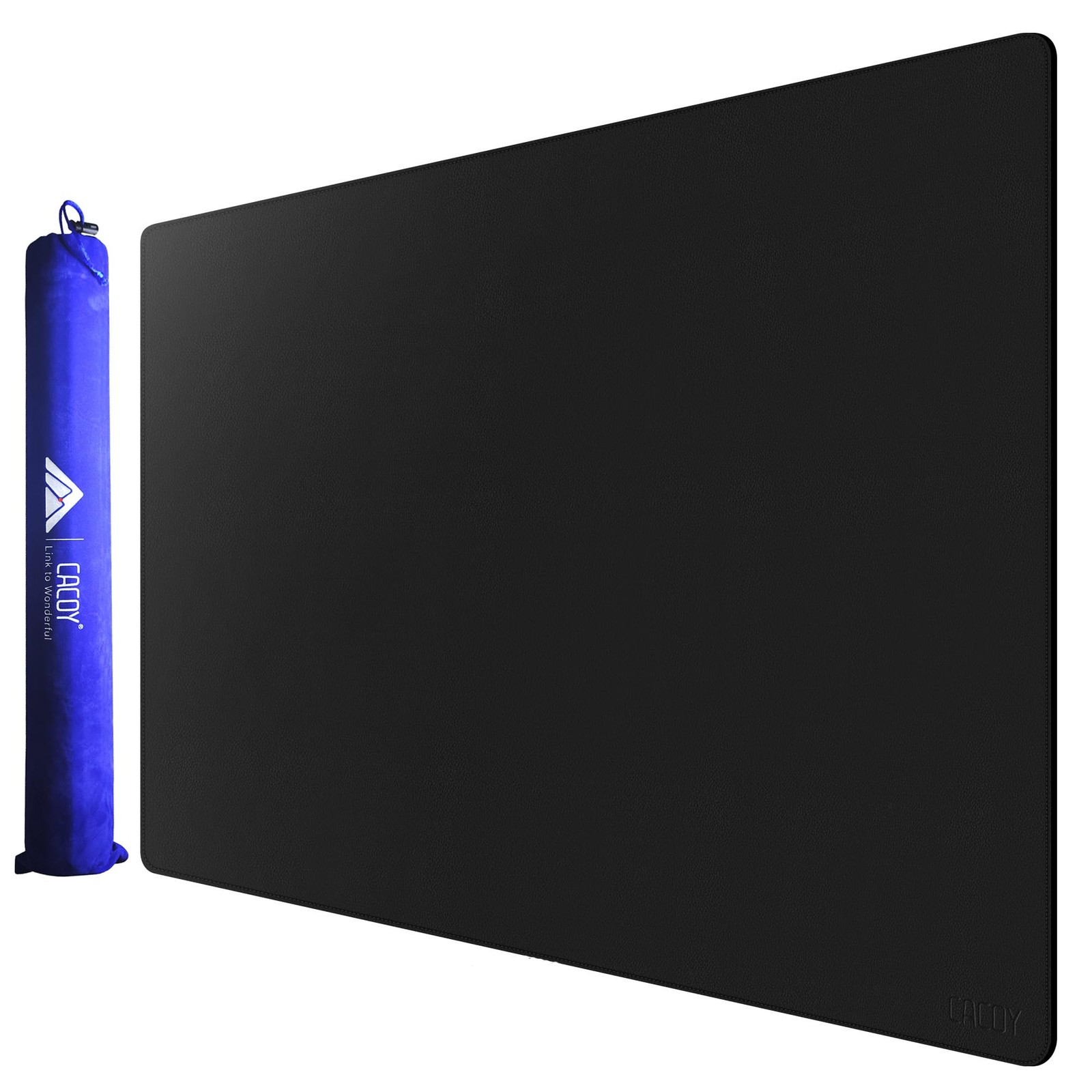 40x24 Inch Large Desk Mat PU Leather Waterproof Protector Mousepad Black