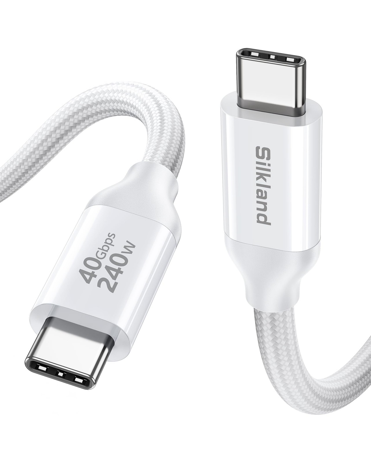 USB4 fits Thunderbolt 4 Cable 40Gbps 240W 8K Dual 4K Fast Charge 6.6FT/2M