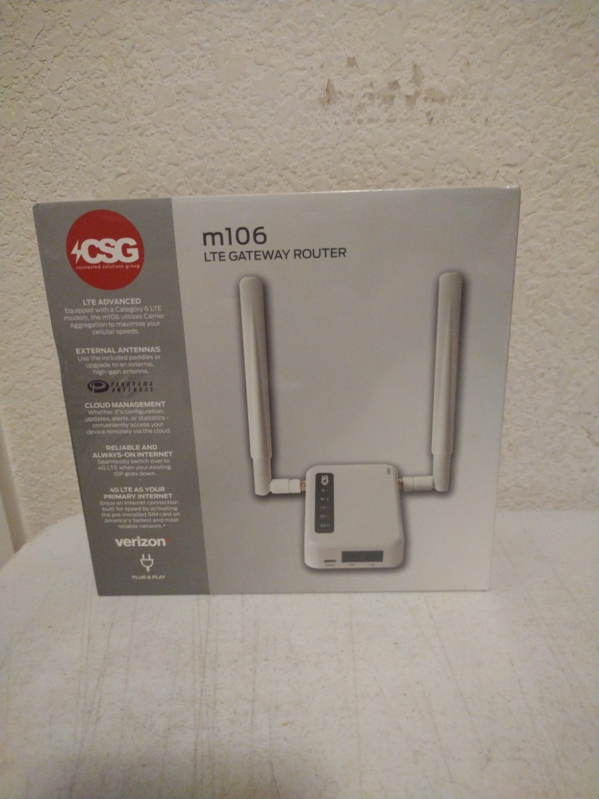 CSG m106 Single Band LTE CSG-M106 LTE Gateway Router, Factory Sealed.
