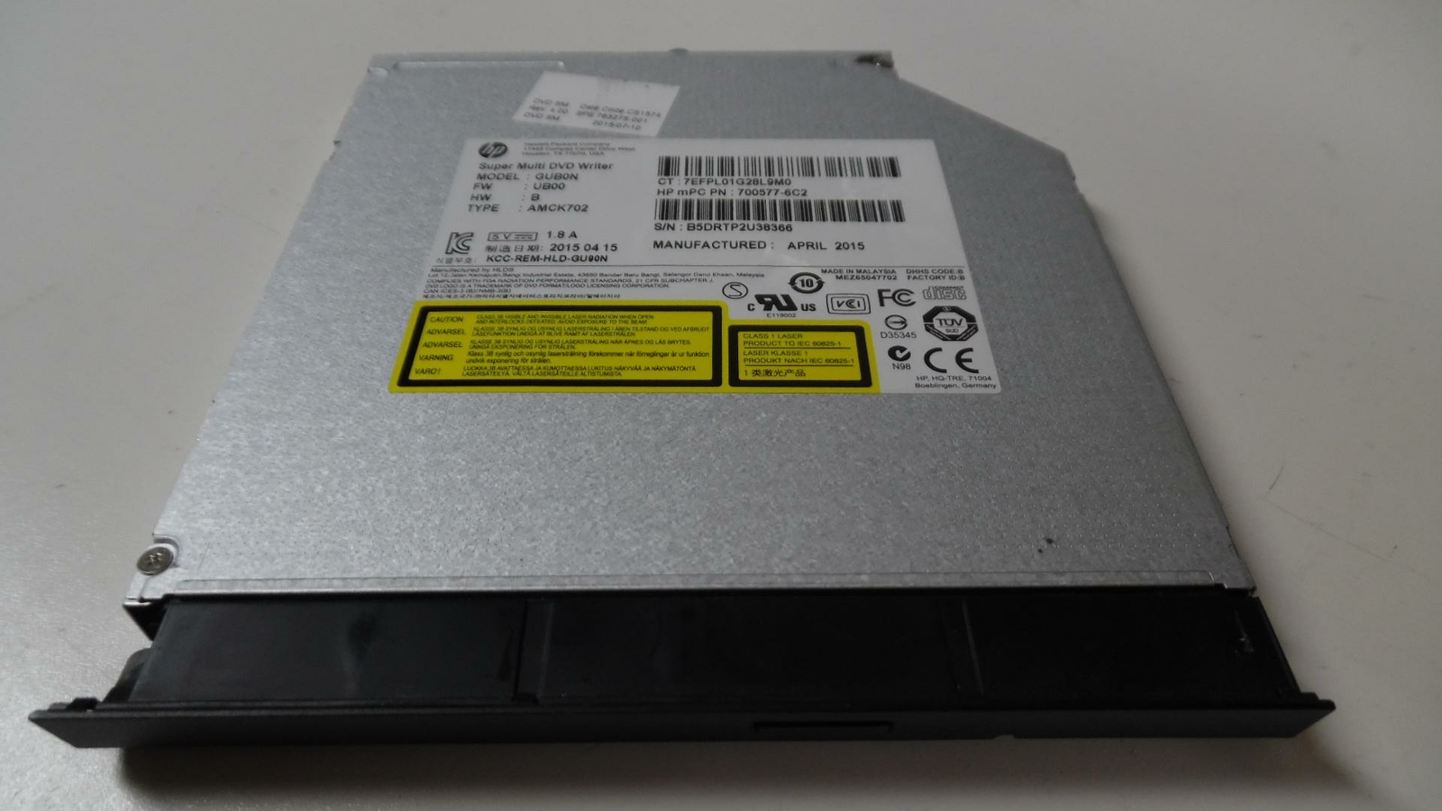 Genuine HP 350 G2 CD/DVD-RW Internal Optical Drive - 763275-001