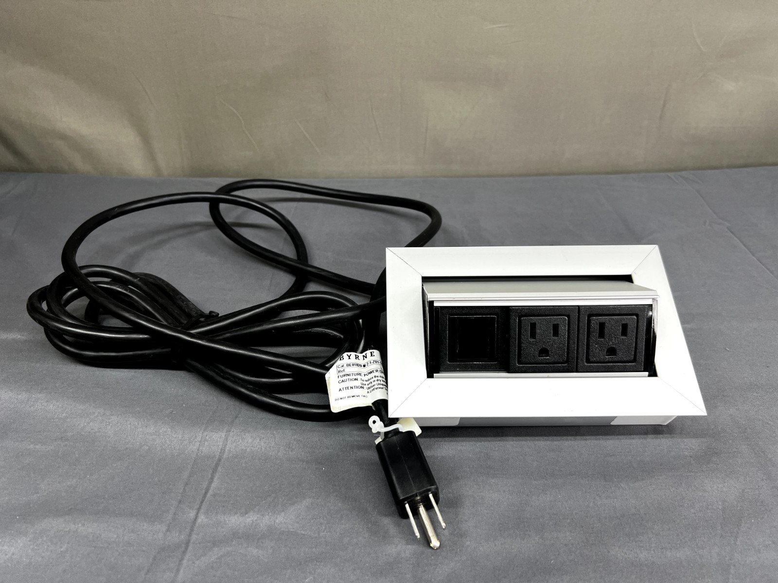 Byrne BE01820-M Furniture Power Distribution Flip up Desk Outlet Module 300V