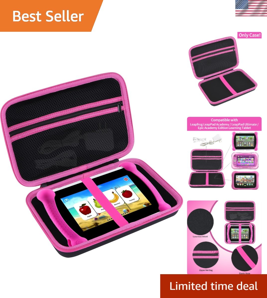 Moisture-Proof Storage Case for LeapFrog LeapPad Academy & Ultimate Kids Tablets