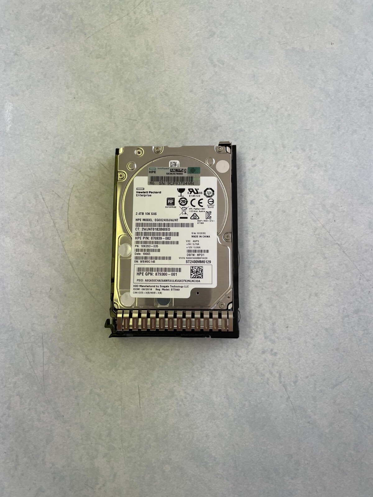 881457-B21,881507-001 HPE 2.4TB SAS 12G MISSION CRITICAL 10K SFF SC 