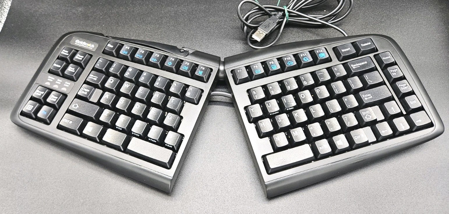 Goldtouch V2 Adjustable Ergonomic Keyboard USB Wired Black GTN-0099 SK-2730 PC