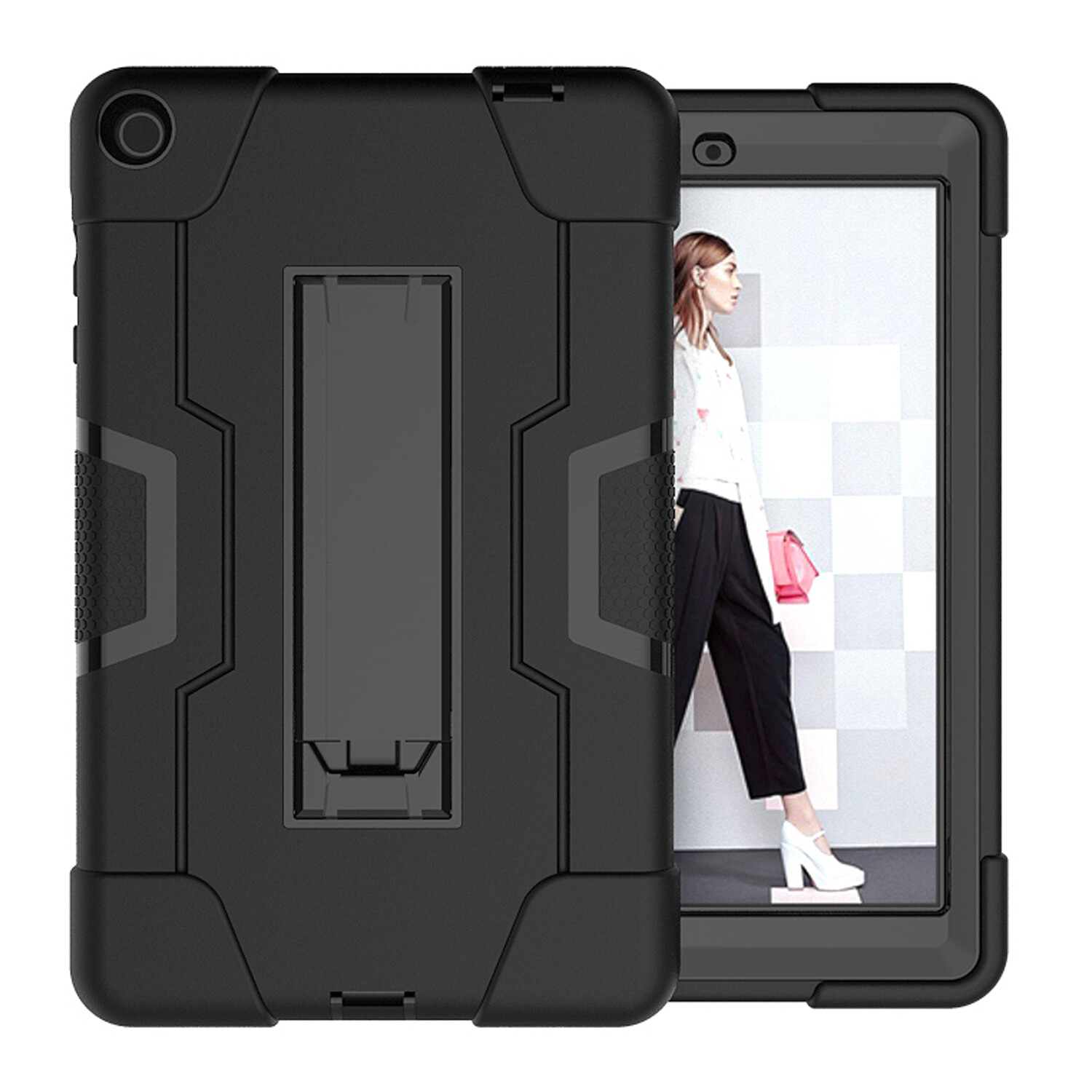 For Walmart Onn 8 Pro (Model ONA100003561) Hybrid Shockproof Rugged Tablet Case