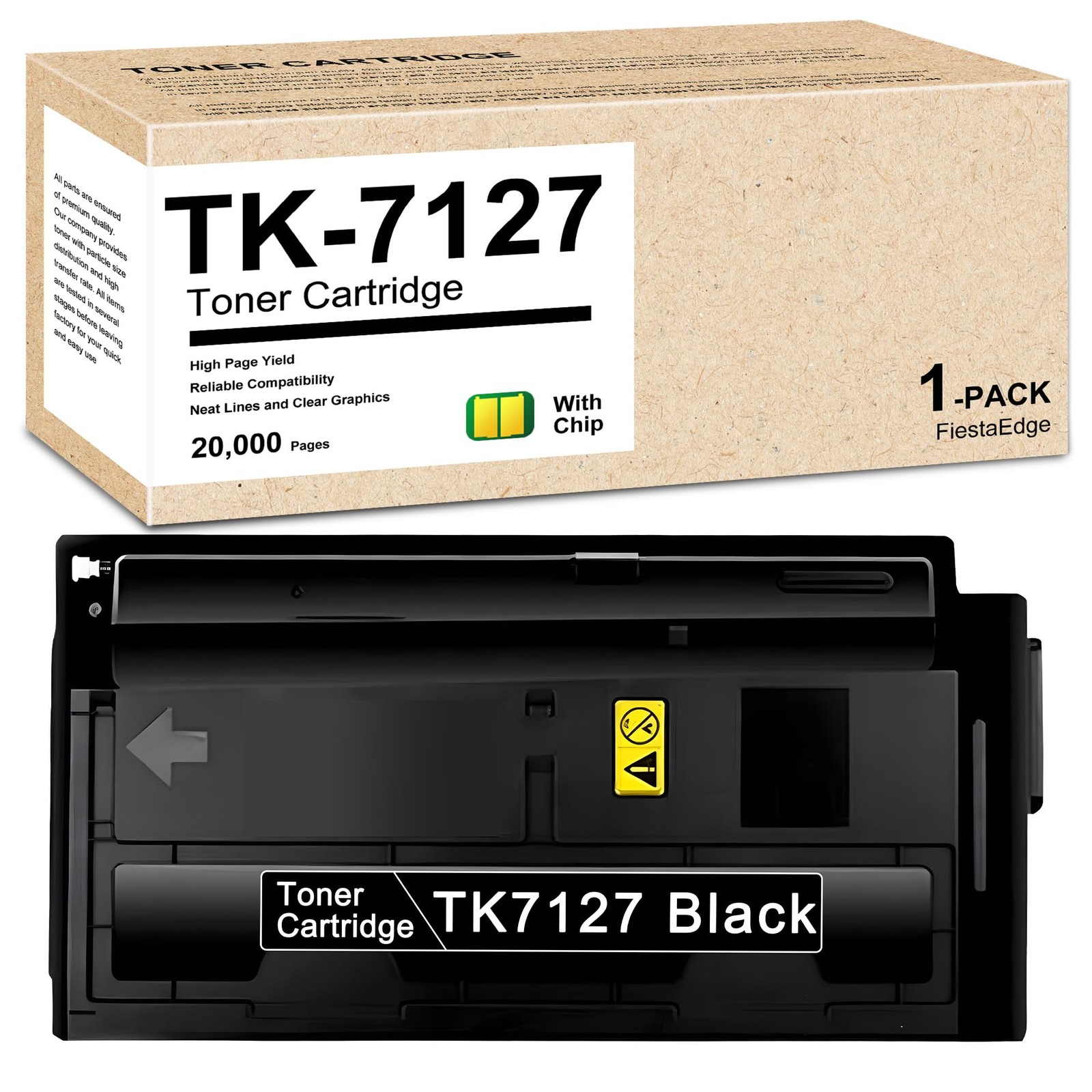 TK-7127 TK7127 Black High Capacity Toner Cartridge 20,000 Pages 1-Pack
