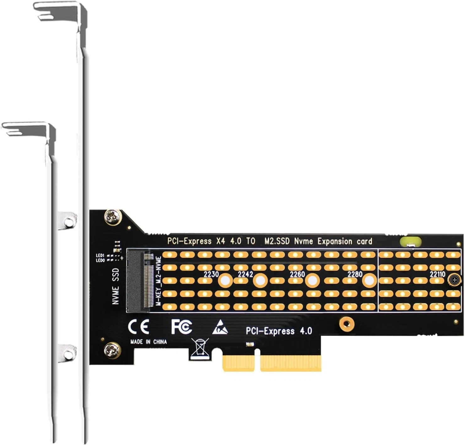 GLOTRENDS PA22110 M.2 NVMe to PCIe 4.0 X4 Adapter for 22110 SSD