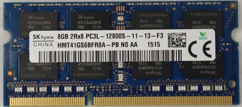 SK Hynix 8GB HMT41GS6BFR8A-PB PC3L-12800S DDR3 Laptop Ram