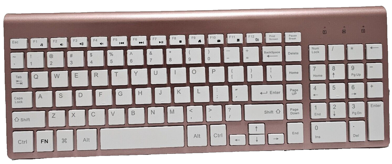 JOYACCESS  Wireless Keyboard ONLY - 2.4G Slim Rose Gold