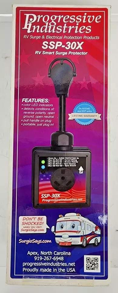 PROGRESSIVE INDUSTRIES SSP-30X RV SMART SURGE PROTRCTOR (1007114-3)