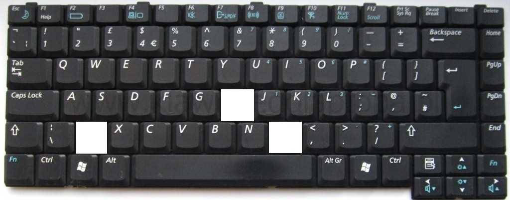 SG25 Key for keyboard Samsung X05 X06 X10 X15 X20 X25 X30 X40 X50