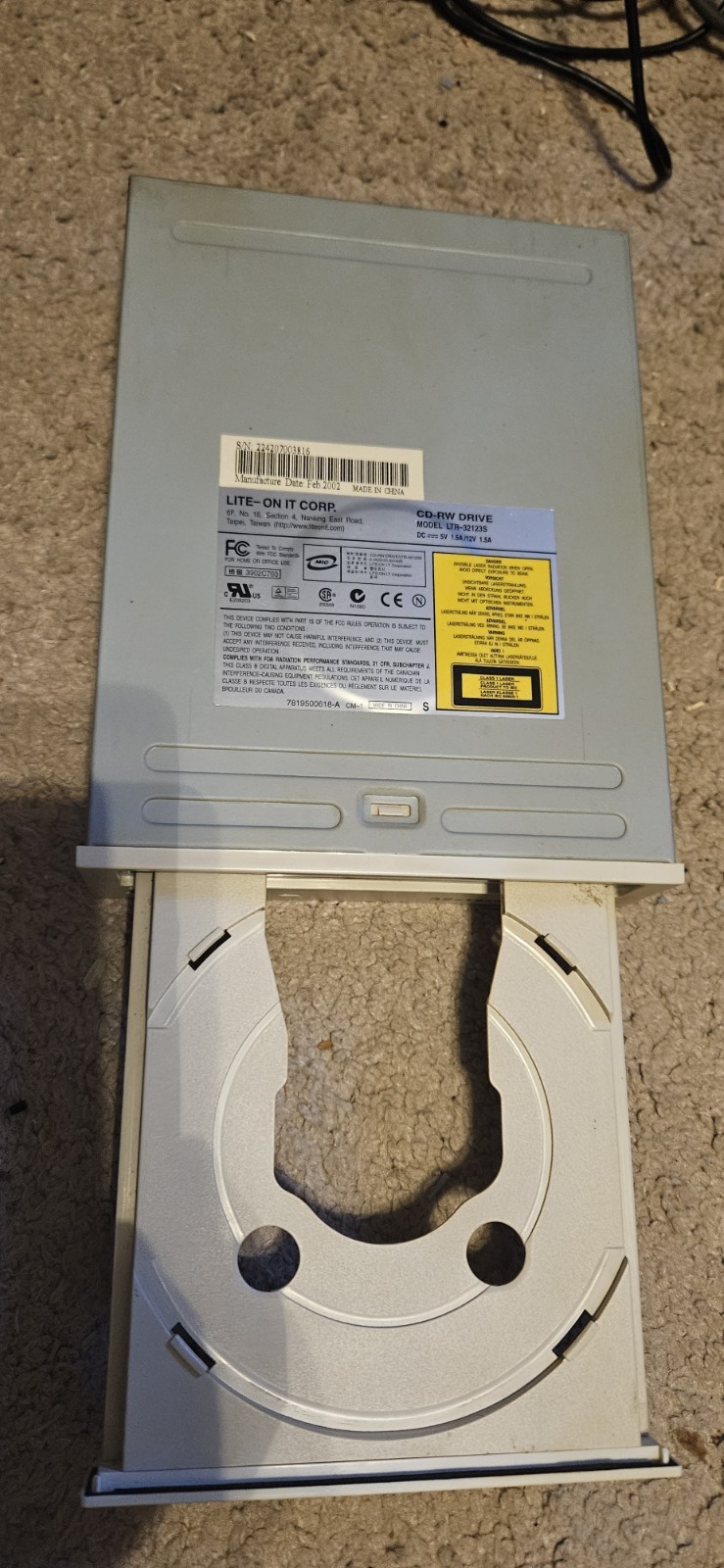 LITE-ON LTR-32123S CDRW INTERNAL IDE DRIVE
