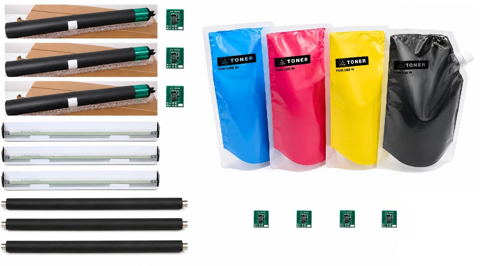 COLOR TONER REFILL KIT / DRUM REBUILT KIT XEROX  DIGITAL PRESS  700 770 METERED