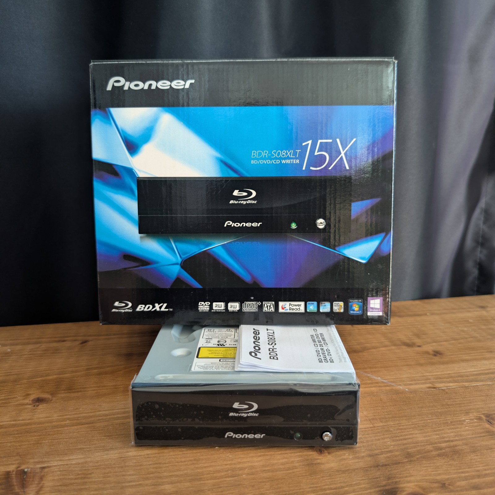 Pioneer BDR-S08XLT 4K UHD Blu-ray Drive – Preconfigured Firmware – BDXL - Tested