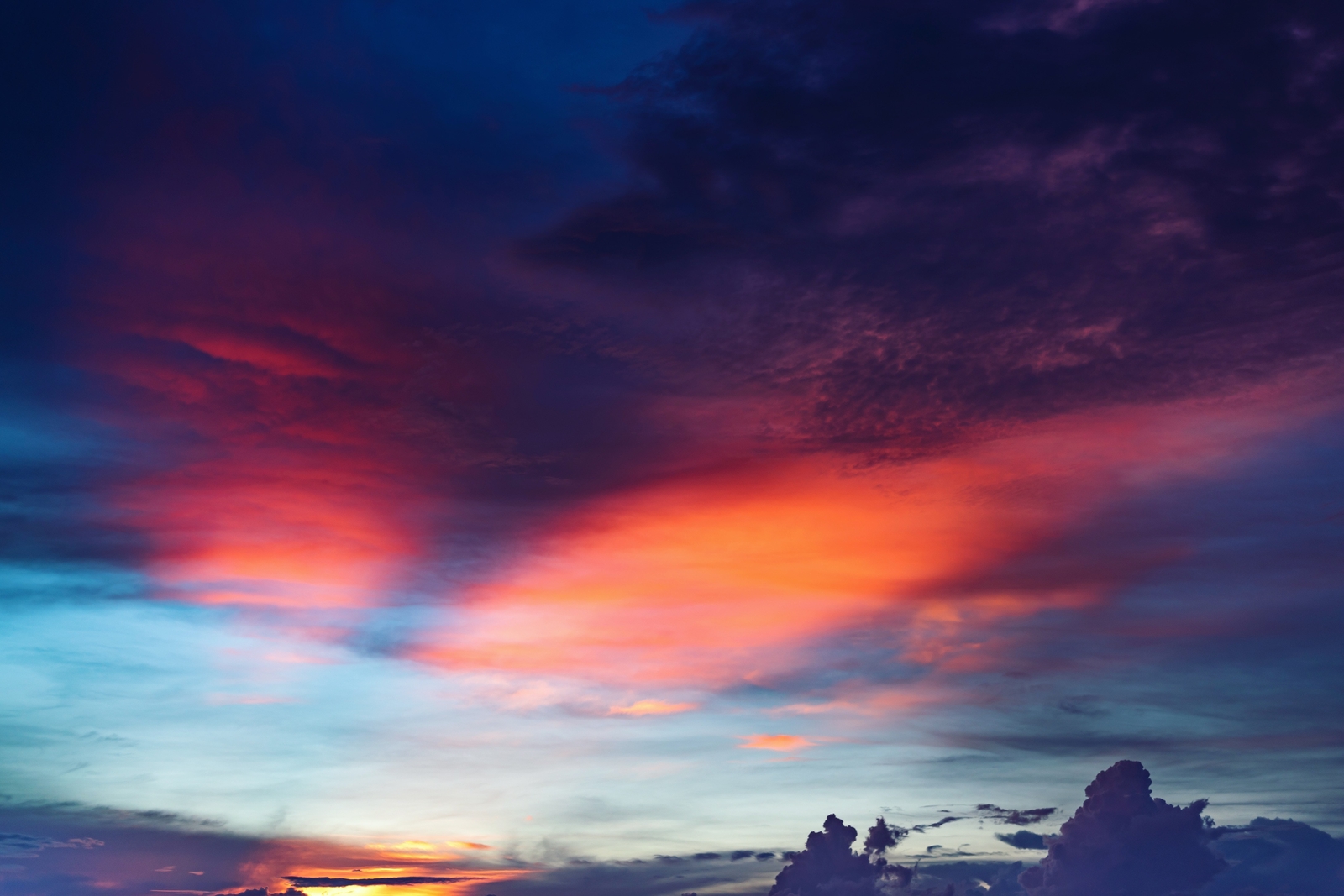 Landscape sky clouds sunset Custom Gaming Mat Desk