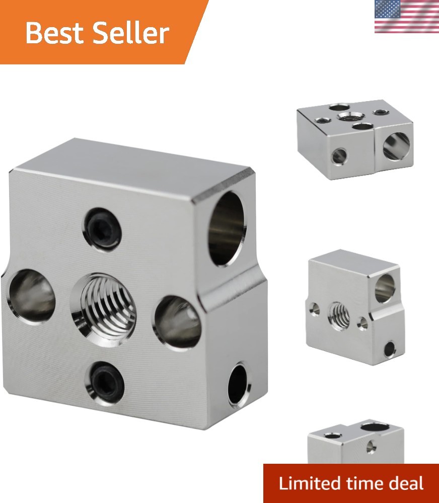 1-Pack Upgrade CR6 SE Plated Copper Heater Block High Temperature Compatible ...