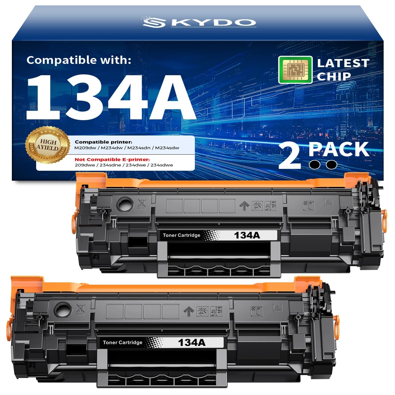 1-4PK 134A Toner Cartridge with Chip For HP Laserjet M209dw MFP M234dw M234sdw