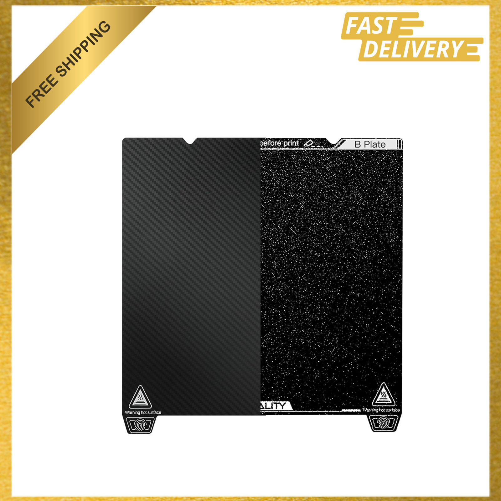 Creality K1 Max Double Sided PET PEI Build Plate, Textured Frosted Adhesion