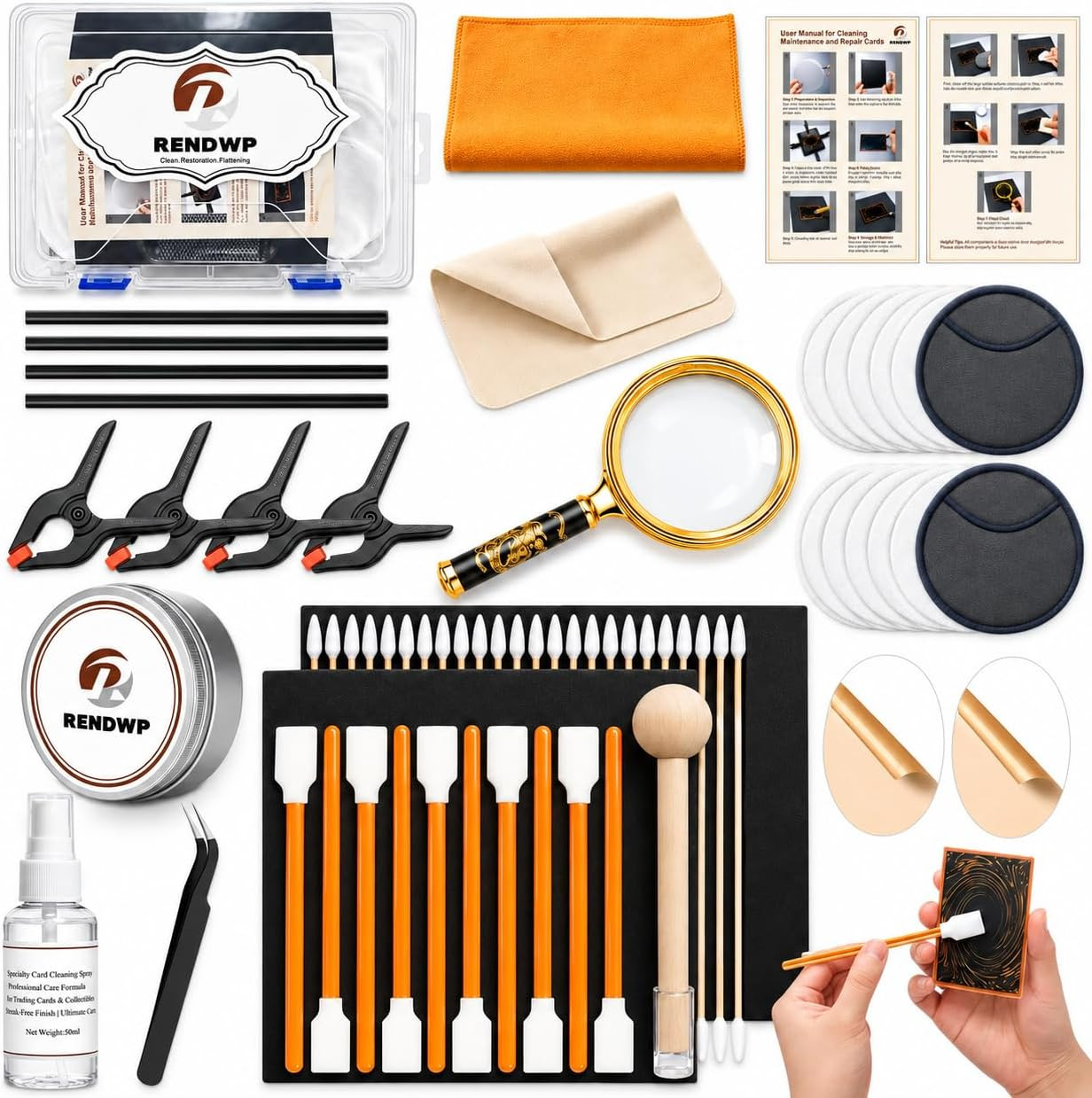 17-In-1 Professional Card Cleaning & Polishing Kit – Complete Card Restoration,