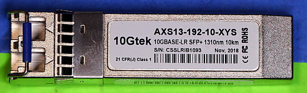 AXS13-192-10 10GTEK 10GBASE-LR SFP+ 10KM 1310NM LC SM TRANSCEIVER FOR CISCO