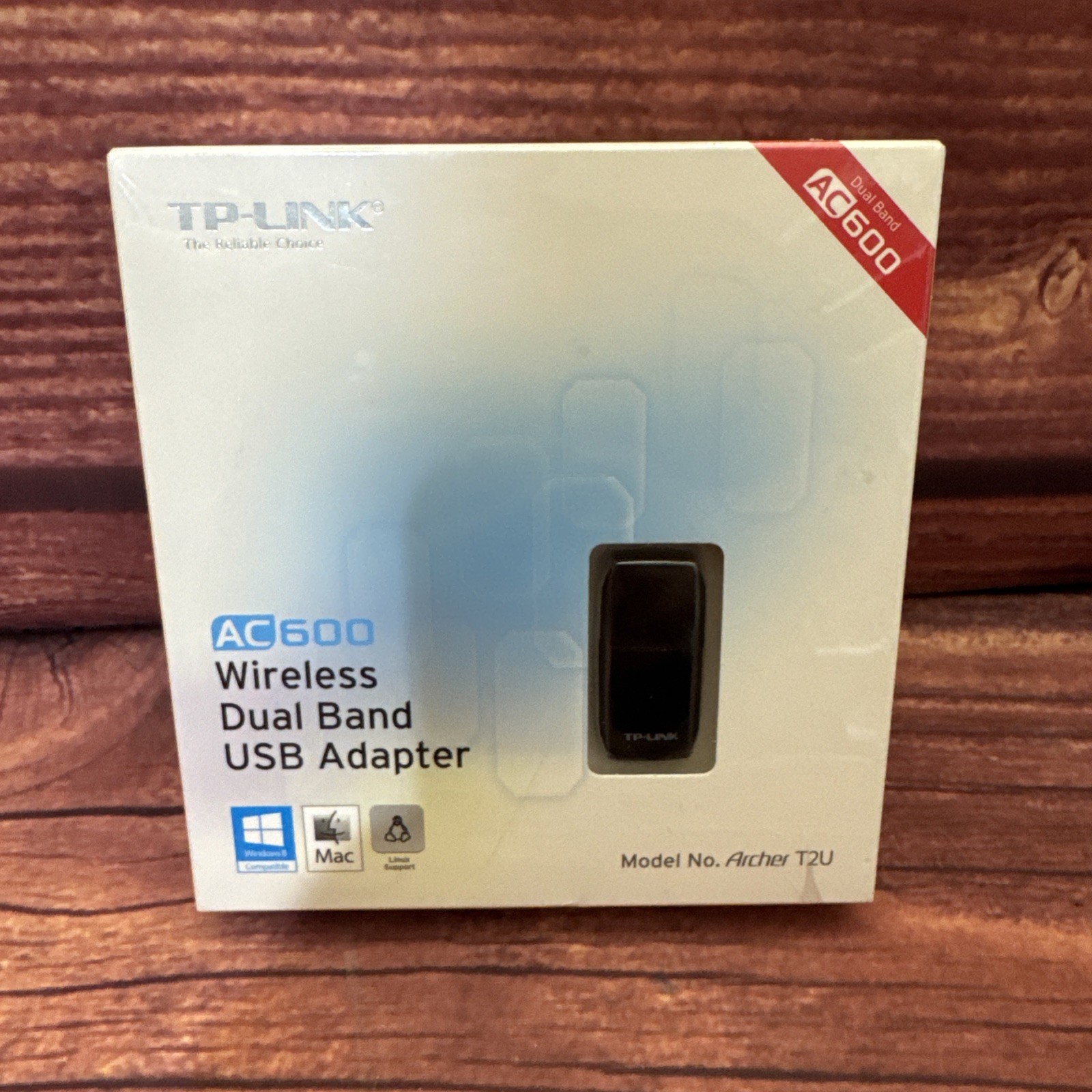 NEW TP-LINK AC600 Wireless Dual Band 2.4 +5 GHZ USB Adapter Model No. Archer T2U