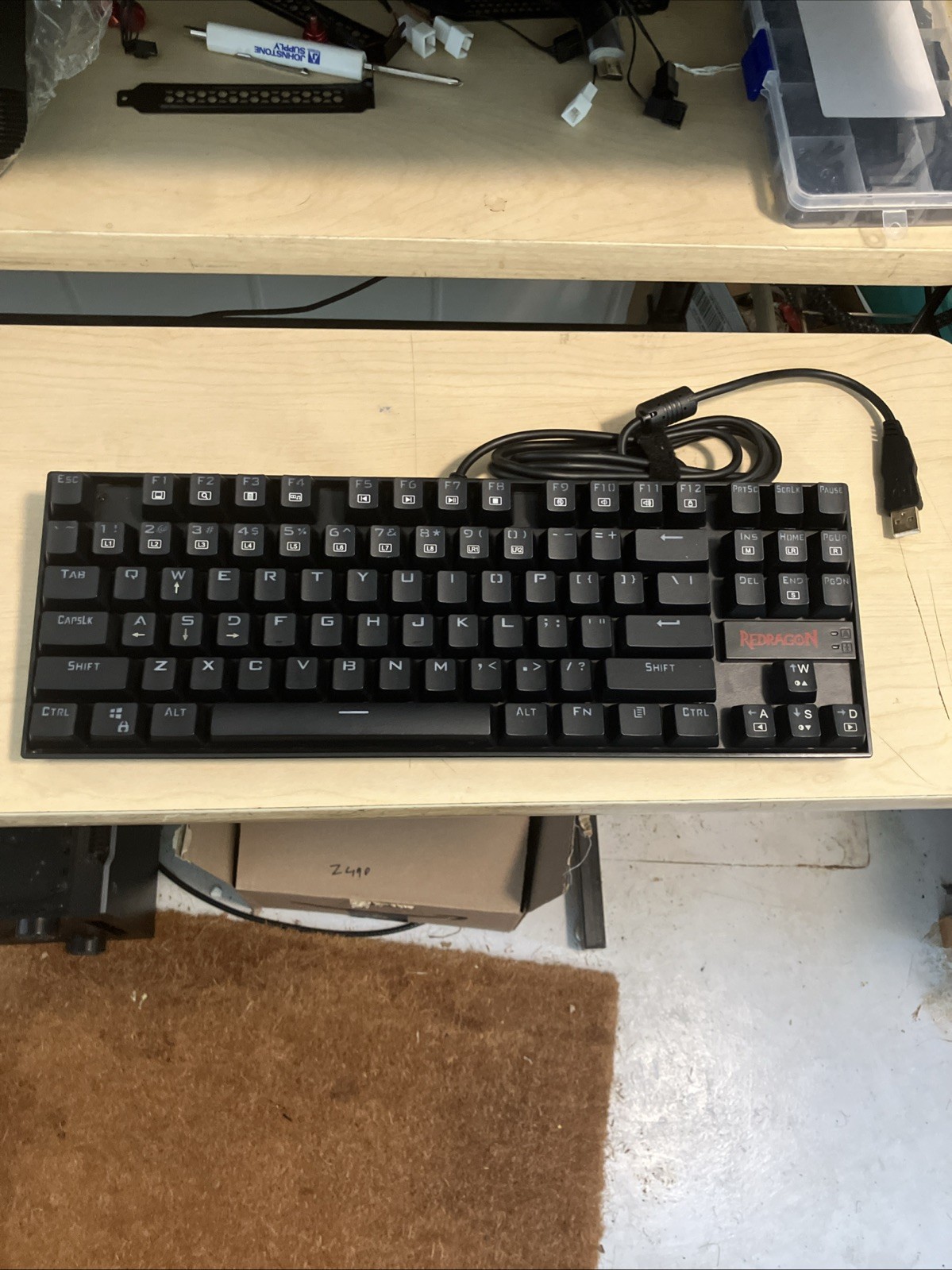 Redragon Kumara K552-KR Wired Gaming Keyboard RGB and wireless mouse Tenmos