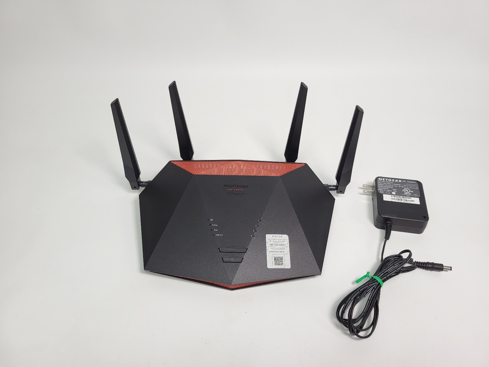 NetGear XR1000 Nighthawk Pro Gaming Router, WiFi-6 Dual-Band with Adapter