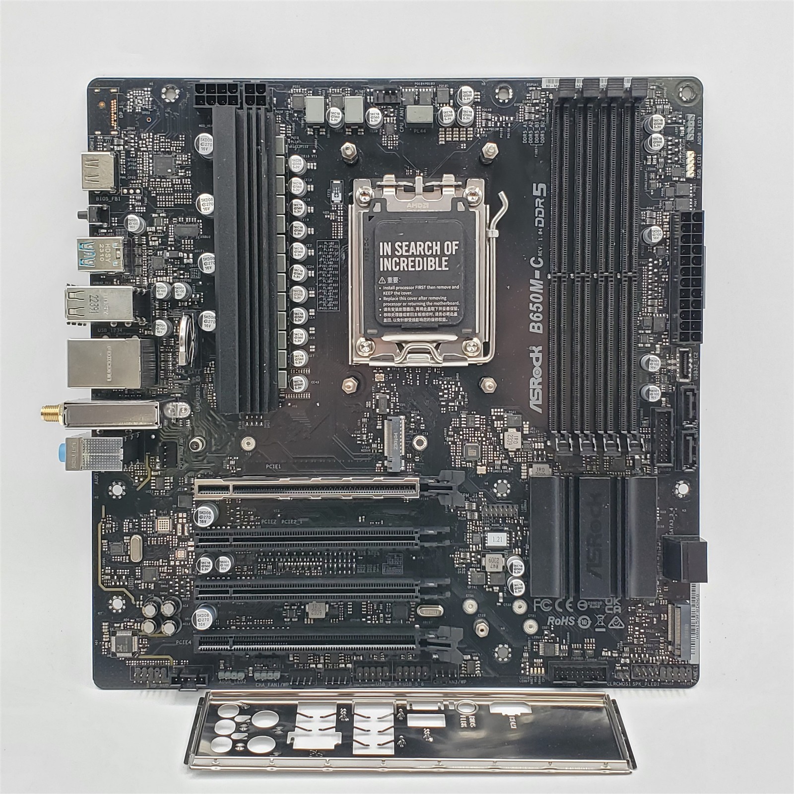 ASRock B650M-C Micro ATX AM5 Desktop Motherboard
