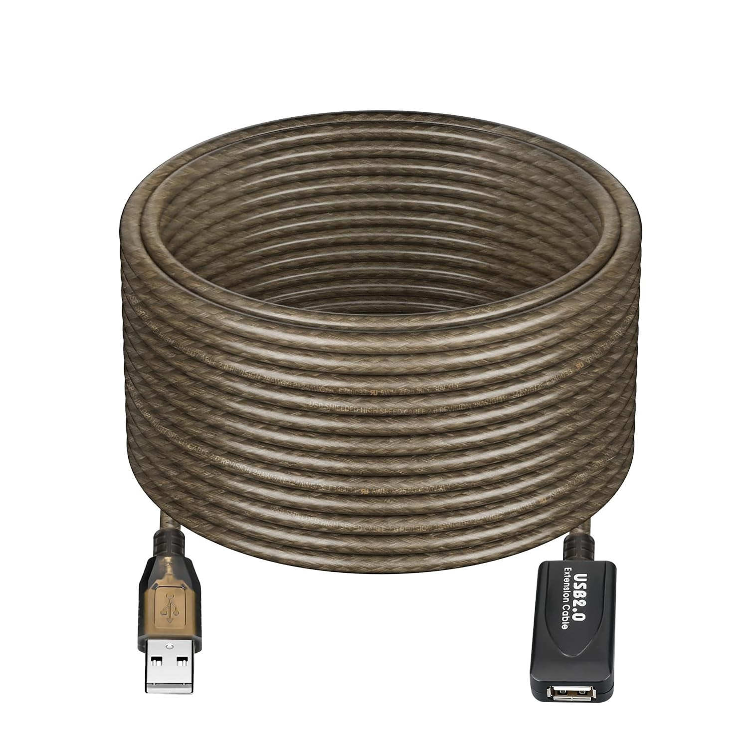 USB 2.0 Type A Male to A Female Active Repeater Extension Cable30/75ft