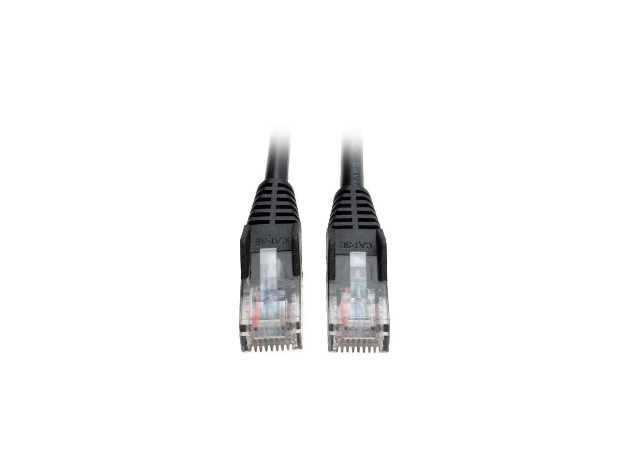 Tripp Lite N001-003-BK Cat5e 350MHz Snagless Molded Patch Network Cable (RJ45