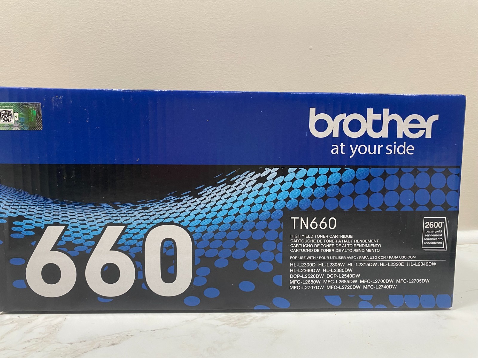 SEALED Brother TN660 High Yield Toner Cartridge/