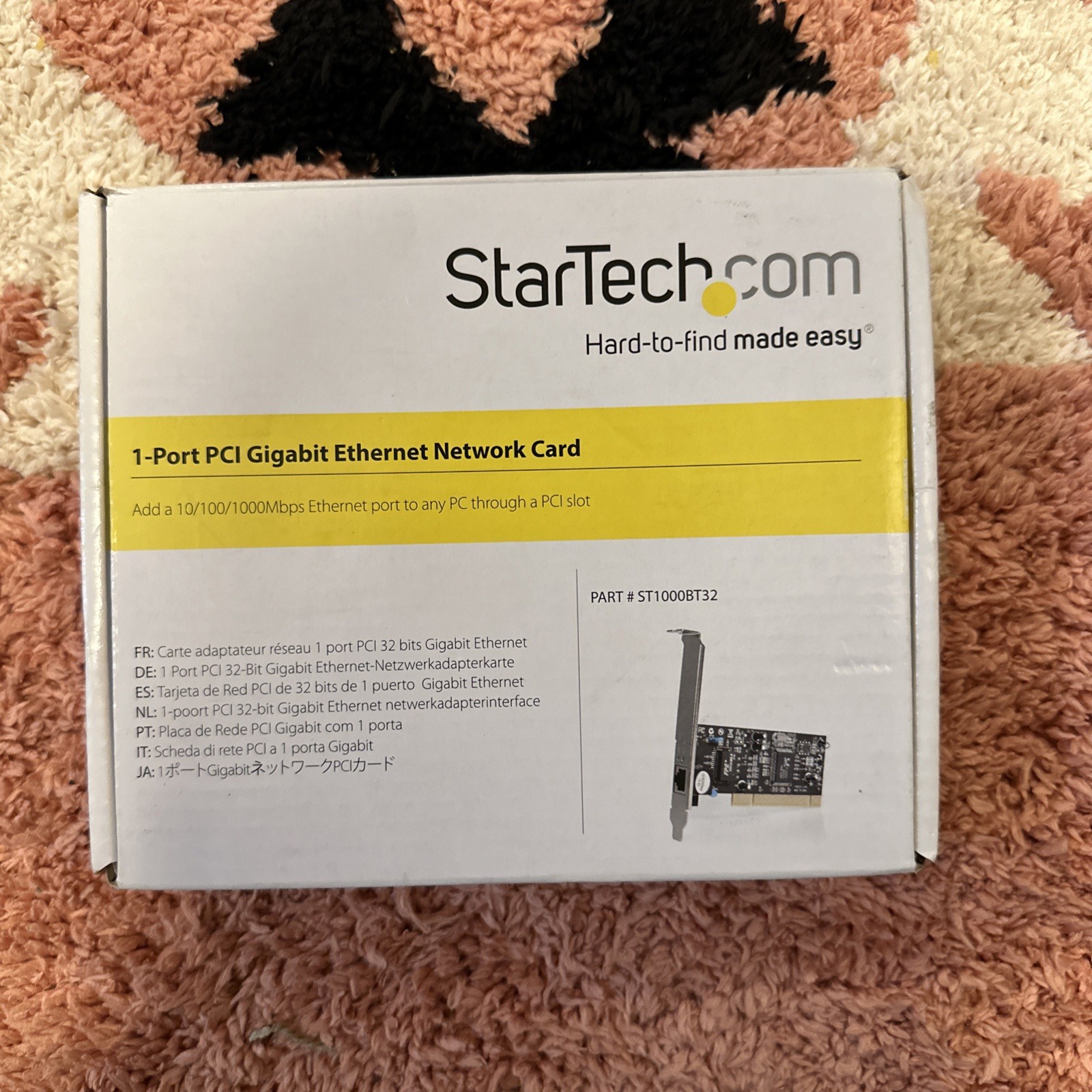 StarTech ST1000BT32 1PORT PCI GIGABIT Ethernet NETWORK CARD 10/100/1000Mbps NSMP