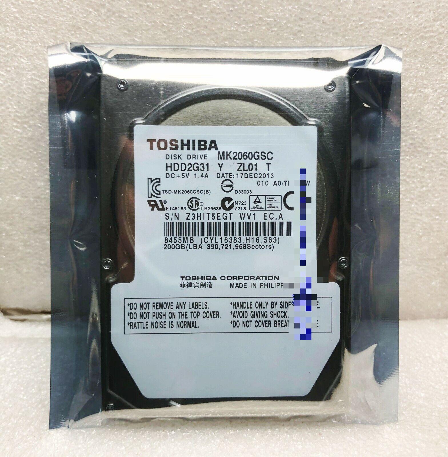 Toshiba 200GB 2.5" MK2060GSC Car Auto Navigation/Industrial Computer Hard Drive