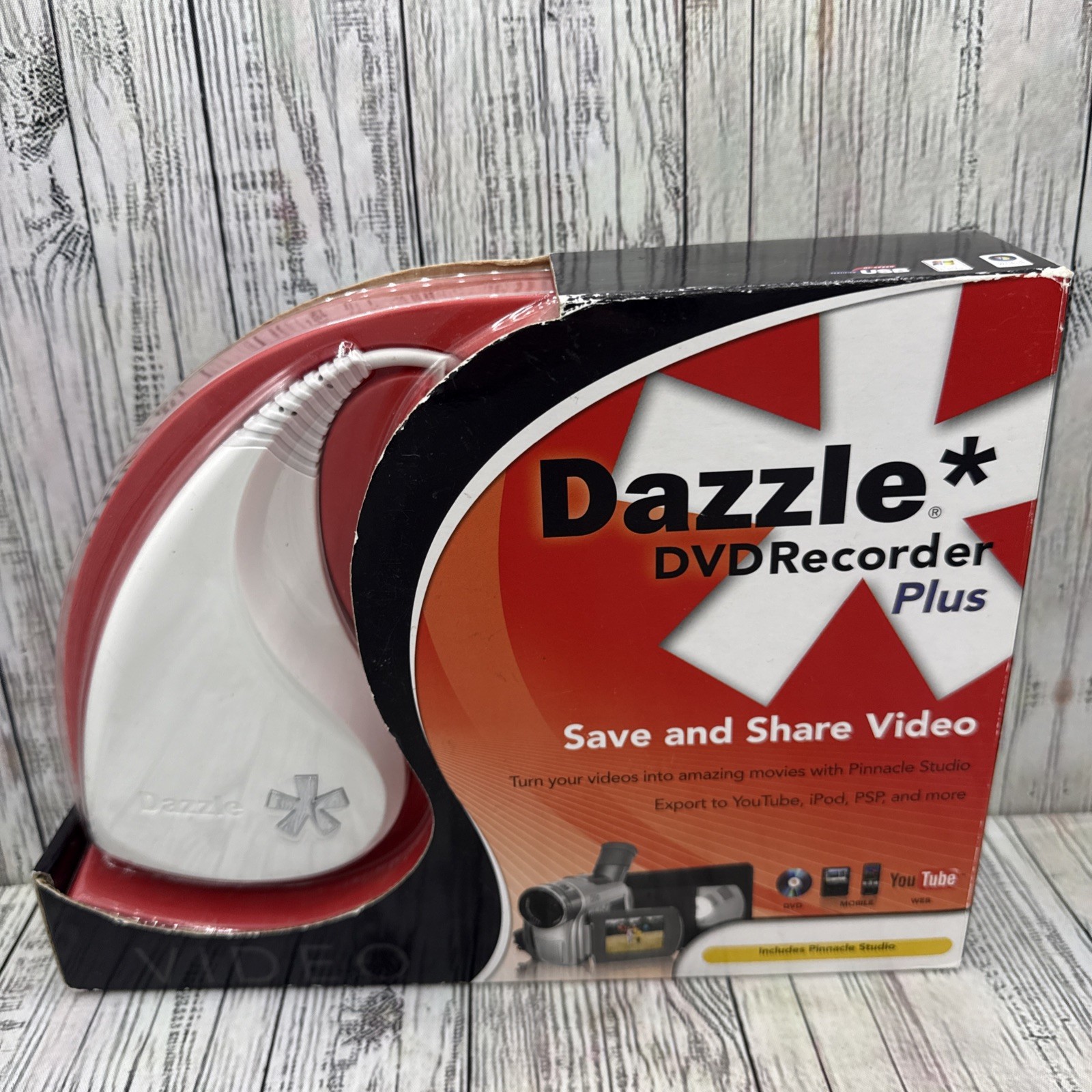 Pinnacle Studio Dazzle DVD Recorder Plus Save & Share Video Device New