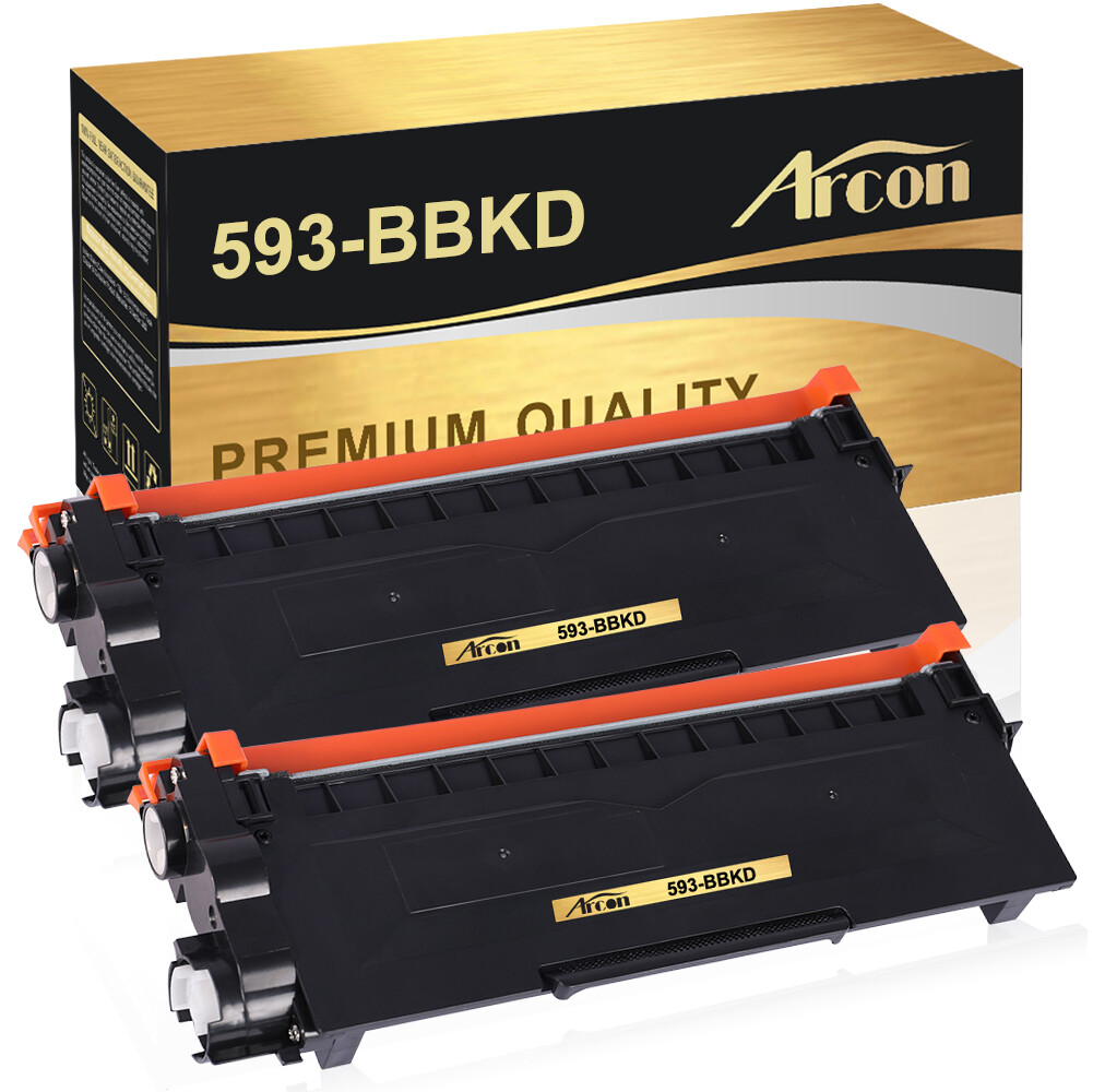 2PK 593-BBKD Black Toner Compatible With Dell E310 E514DW E310DW E515DN E515DW