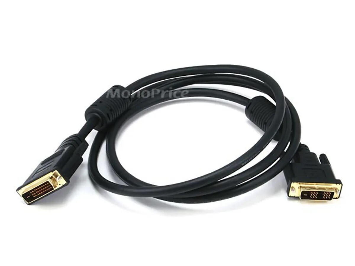 Monoprice (102499) 6Ft. 28AWG DVI-D to M1-D Black Cable - Qty 10