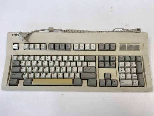 Epson Q203A FCCID C9S4D84701 Vintage 5-pin DIN Connector Mechanical Keyboard