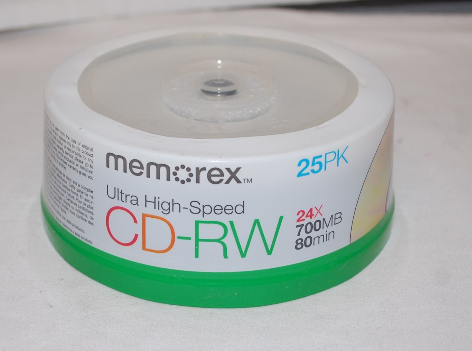 MEMOREX Ultra High Speed CD-RW discs ~ 24x 700MB 80Min  ~ 25 pack New Unopened