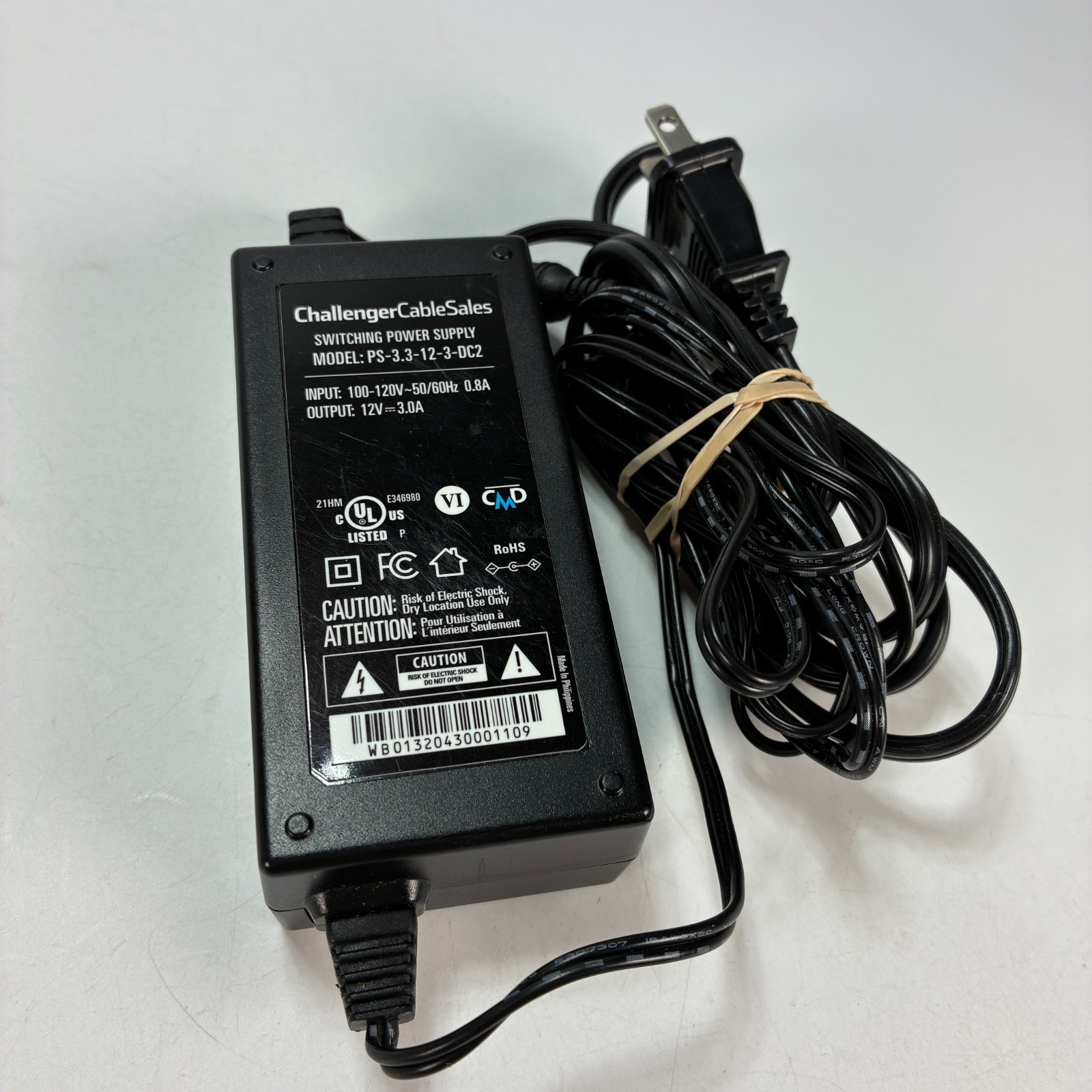 Challenger Cable Sales Switching Power Supply Adapter Standard Voltage 100-120V