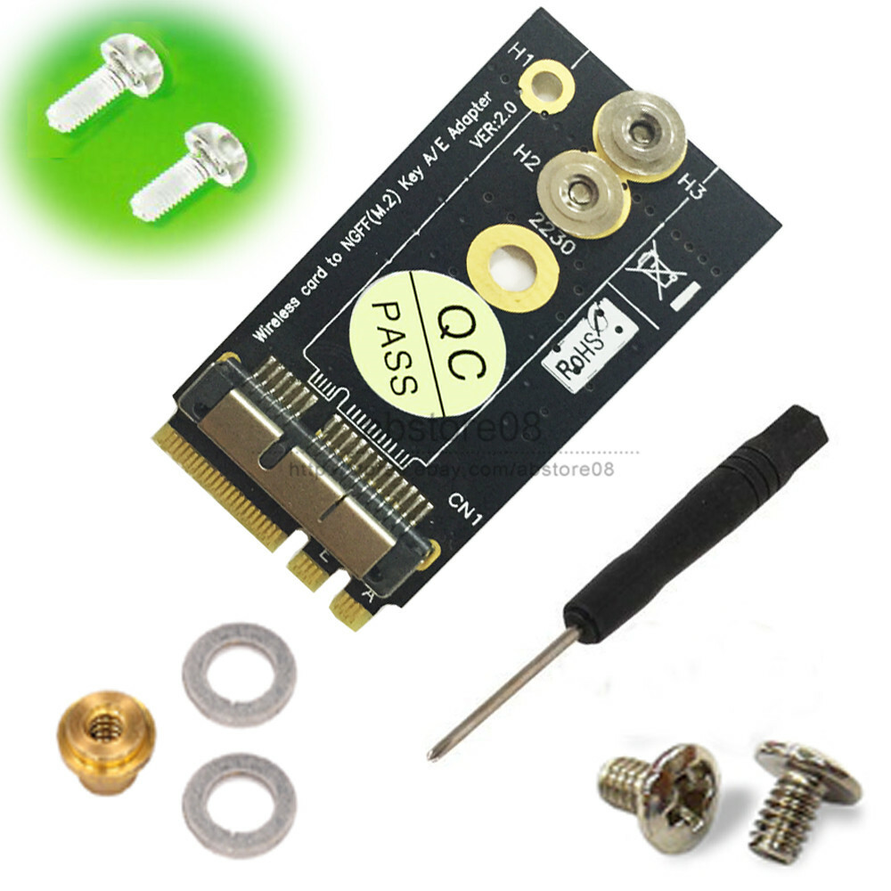 BCM94360CS2 Card To NGFF(M.2) Key A/E Adapter For Mac OS and Hackintosh