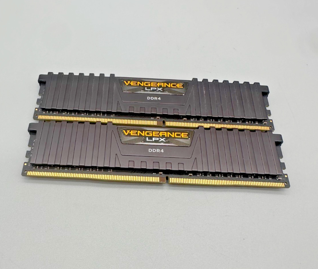 Lot Of 2 Corsair Vengeance Gaming Memory LPX DDR4 16GB 2x8GB PC4 3200MHz BLK B