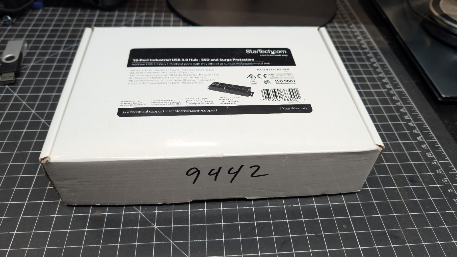 NEW IN BOX ST1030USBM STARTECH 10-port Industrial USB 3.1  Gen1 Hub w/ ESD+Surge